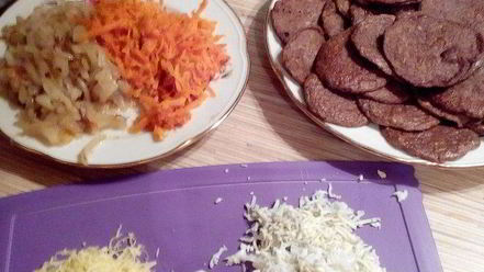 Рецепт печеночных слоек