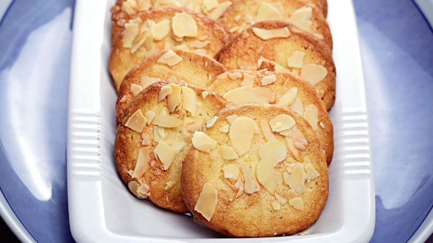 Рецепт лимонного печенья с миндалем