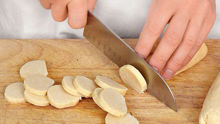 Рецепт лимонного печенья с миндалем