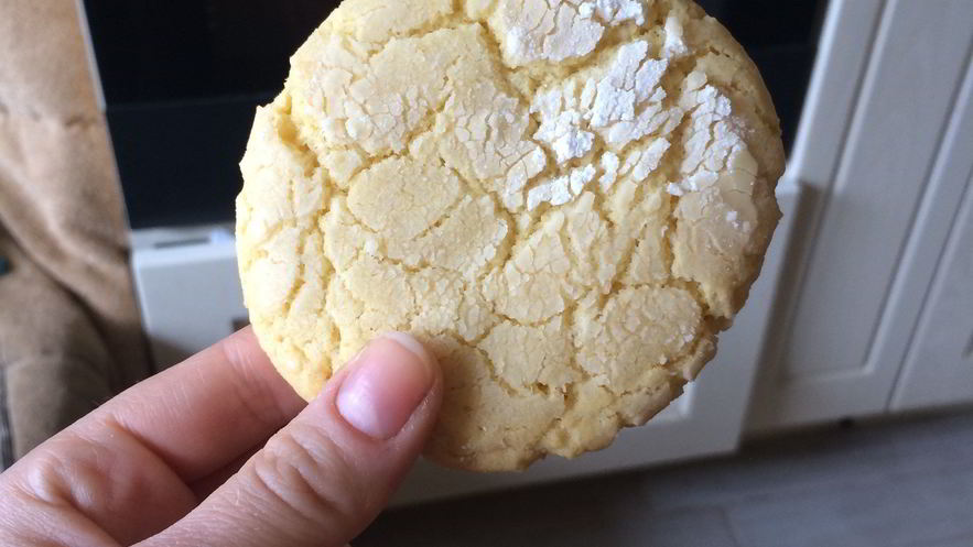 Рецепт лимонного печенья с трещинками