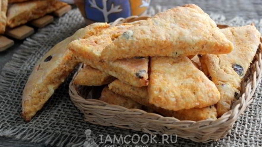 Рецепт морковного печенья с изюмом