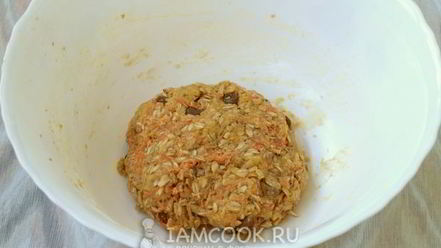 Рецепт морковного печенья с овсяными хлопьями
