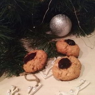 Рецепт Новогоднего печенья с арахисом