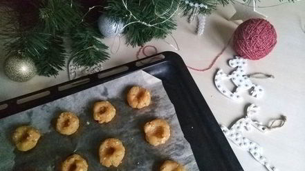 Рецепт новогоднего печенья с арахисом