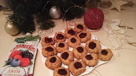 Рецепт новогоднего печенья с арахисом