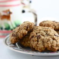 Рецепт Овсяного печенья с грецкими орехами