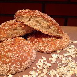 Рецепт Овсяного печенья в кунжуте