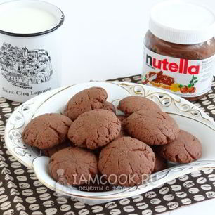 Рецепт Печенья из шоколадной пасты Nutella
