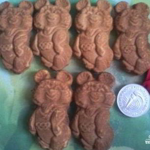 Рецепт Печенья Мишки олимпийские
