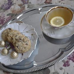 Рецепт Печенья овсяного с орехами, шоколадом и сушеной клюквой