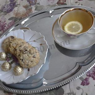 Рецепт Печенья овсяного с орехами, шоколадом и сушеной клюквой