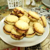 Рецепт Печенья Венского сабле с ганашем из молочного шоколада