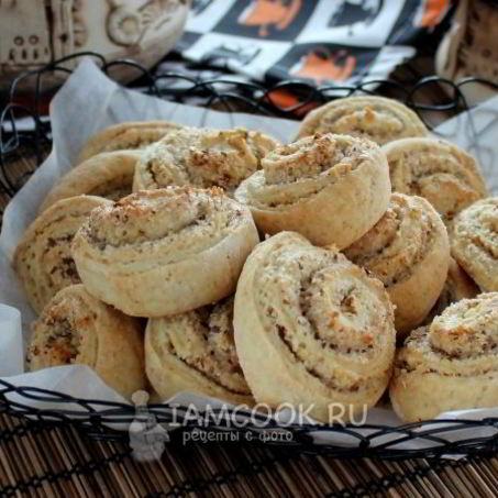 Рецепт Постного печенья с орехами