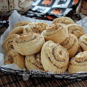 Рецепт Постного печенья с орехами