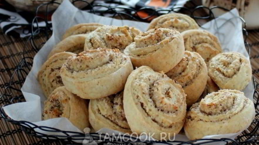 Рецепт постного печенья с орехами