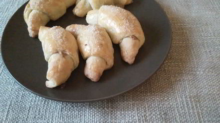 Рецепт рогаликов с ореховой начинкой