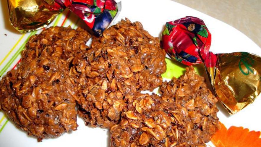 Рецепт шоколадна-овсяного печенье