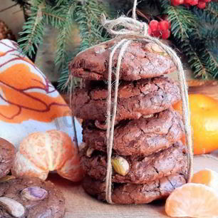 Рецепт Шоколадного печенья с фисташками