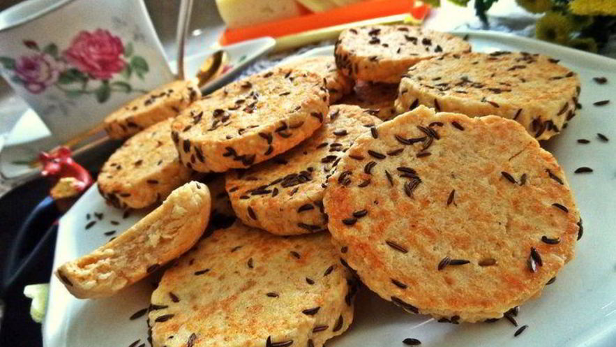 Рецепт сырно-тминного печенье