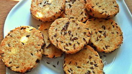 Рецепт сырно-тминного печенье