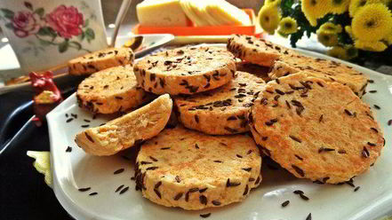 Рецепт сырно-тминного печенье