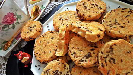 Рецепт сырно-тминного печенье