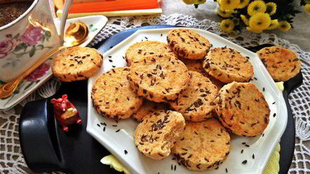 Рецепт сырно-тминного печенье