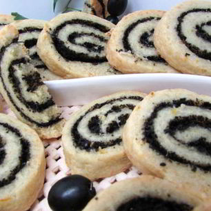 Рецепт Сырного печенья с маслинами и ароматом лимона