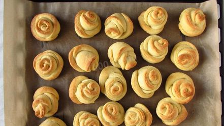 Рецепт творожного печенья розочки