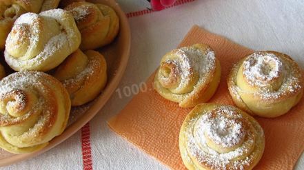 Рецепт творожного печенья розочки