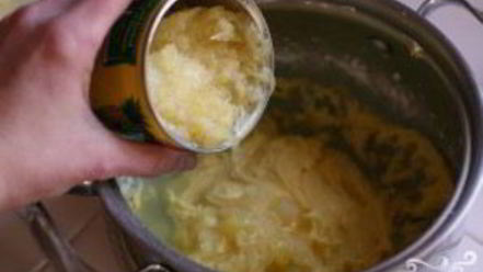 Рецепт ананасового пирога с безе