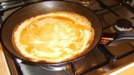 Рецепт блинного пирога с печенью