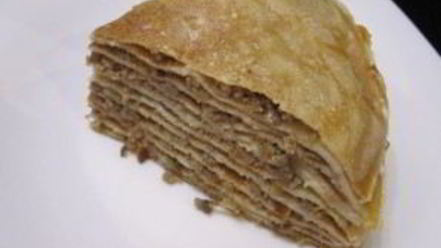 Рецепт блинного пирога с печенью