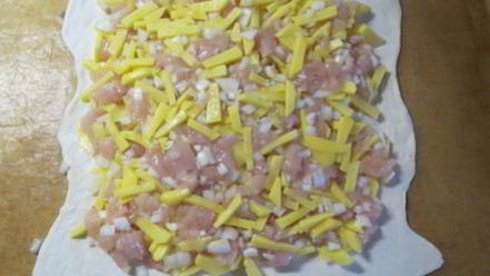 Рецепт быстрого пирога с курицей и картофелем