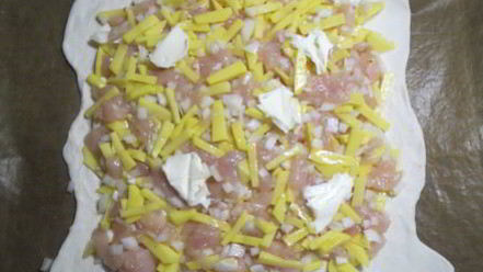 Рецепт быстрого пирога с курицей и картофелем