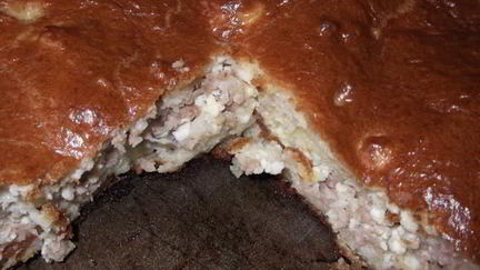 Рецепт Быстрого заливного пирога с мясным фаршем