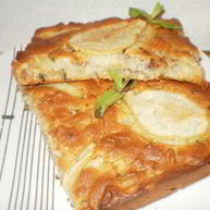 Рецепт Грушевого пирога с мятой и фундуком