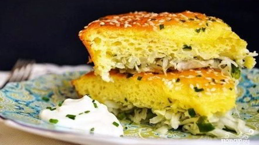 Рецепт капустного пирога без дрожжей