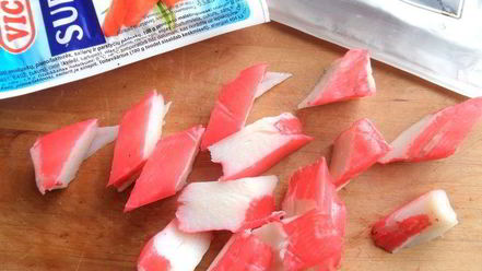 Рецепт киша на овощном корже с крабовыми палочками