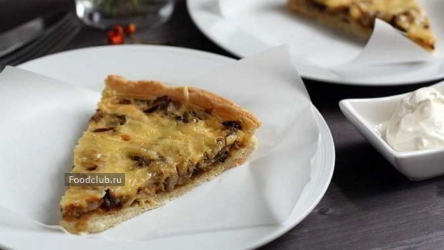 Рецепт киша с белыми грибами