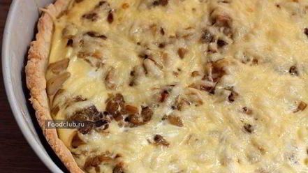 Рецепт киша с белыми грибами