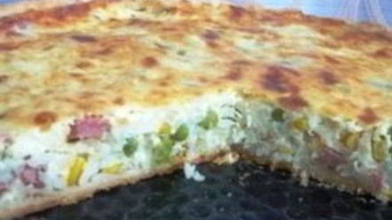 Рецепт киша с гавайской смесью