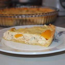 Рецепт Киша с курицей, перцем и сельдереем