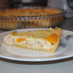 Рецепт Киша с курицей, перцем и сельдереем