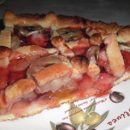 Рецепт Клубнично-бананового пирог