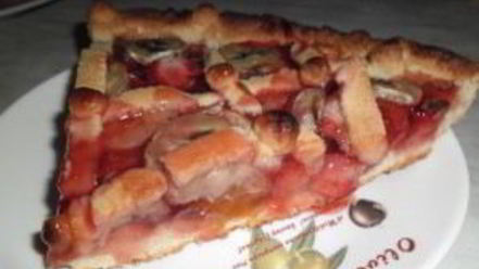 Рецепт клубнично-бананового пирог