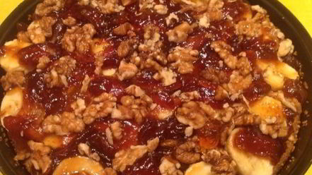 Рецепт кукурузного пирога с фруктами и орехами