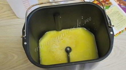 Рецепт манного пирога с фруктами