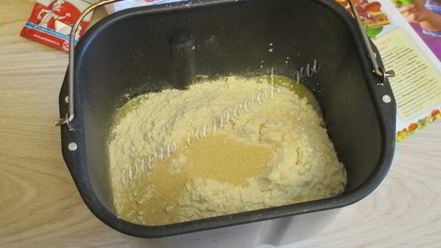 Рецепт манного пирога с фруктами