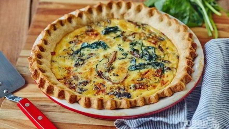 Рецепт пирога киш из песочного теста